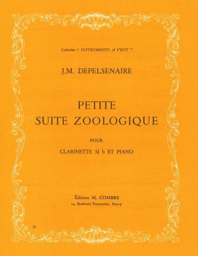copertina Petite suite zoologique Combre
