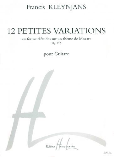 copertina Petites variations Op.152 Editions Henry Lemoine