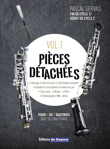 copertina PIECES DETACHEES VOL.1  pour 1 ou 2 hautbois DA CAMERA
