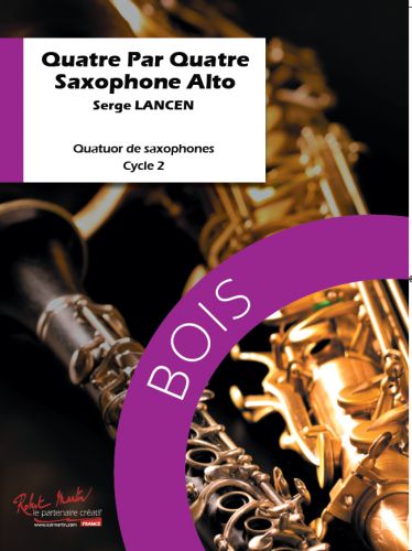 copertina Quatre Par Quatre Saxophone Alto Robert Martin