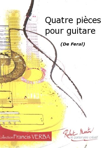 copertina Quatre Pices Pour Guitare Editions Robert Martin