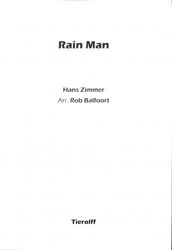 copertina Rain Man Tierolff