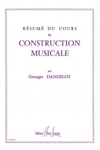 copertina Rsum de cours de construction musicale Editions Henry Lemoine