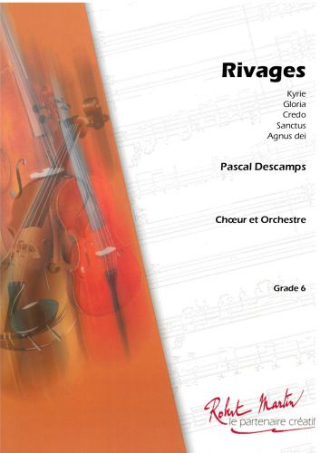 copertina RIVAGES - Messe en ut mineur  Soliste SATB + Choeur SATB - Partition en location Robert Martin