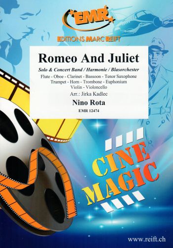 copertina Romeo And Juliet SOLO for Flute, Oboe, Clarinet, Bassoon, Tenor Saxophone, Trumpet, Horn, Trombone, Baritone, Violin or Cello Marc Reift