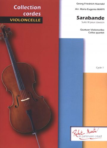 copertina Sarabande Ext. Six Suite Pour Clavecin" Pour Quatre Violoncelles Editions Robert Martin