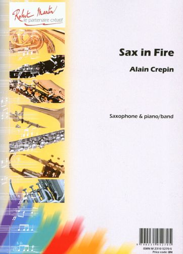 copertina Sax In fire Robert Martin