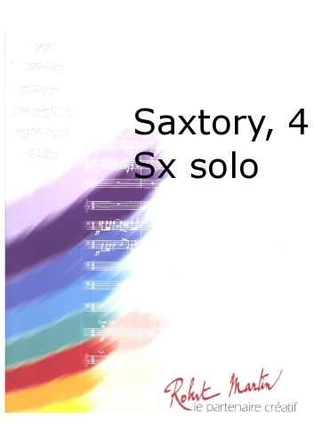 copertina Saxtory, 4 Saxophones Solo Robert Martin