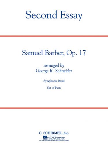 copertina Second Essay Schirmer