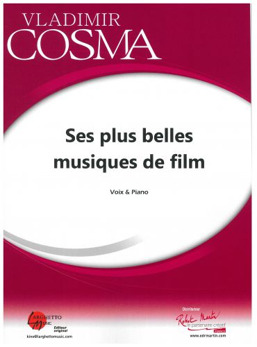 copertina Ses Plus Belles Musiques de Film pour piano et voix Robert Martin