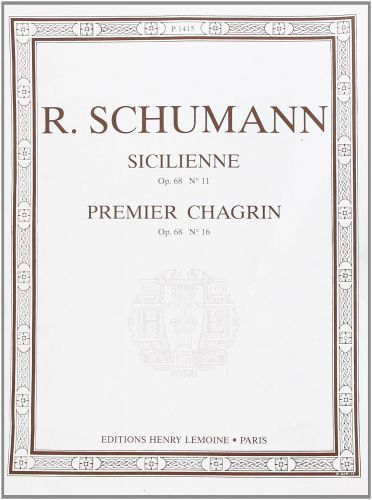 copertina Sicilienne, Premiers chagrins Editions Henry Lemoine