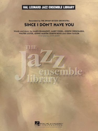 copertina Since I Don't Have You Hal Leonard