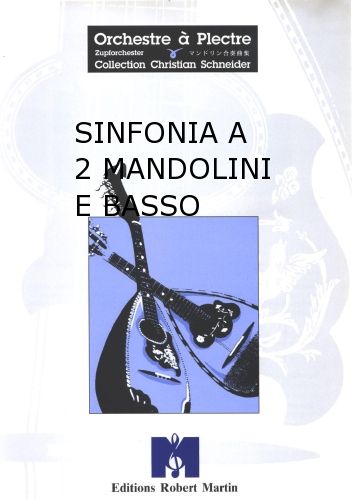 copertina Sinfonia a 2 Mandolini E Basso Robert Martin