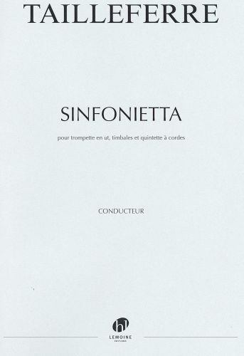 copertina Sinfonietta Editions Henry Lemoine
