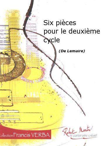 copertina SIX Pices Pour le Deuxime Cycle Editions Robert Martin