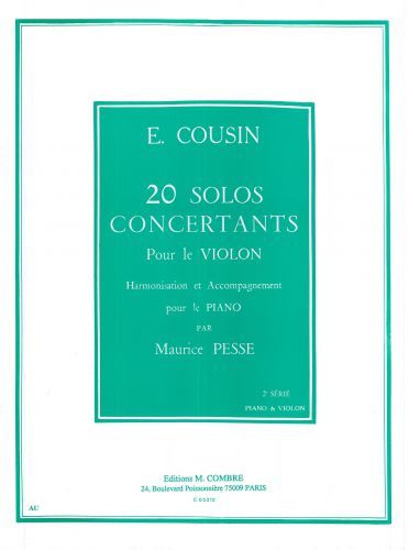 copertina Solos concertants (20) srie n2 (11  20) Combre