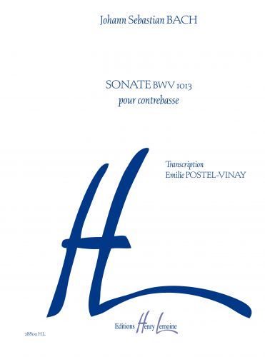 copertina Sonate BWV1013 Editions Henry Lemoine