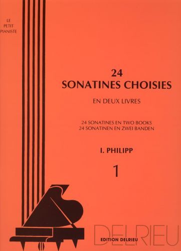 copertina Sonatines choisies (24) Vol.1 Delrieu