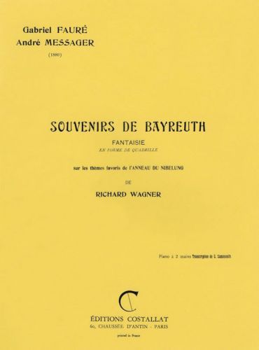 copertina Souvenirs de Bayreuth Jobert