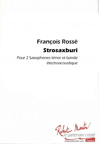 copertina STROSAXBURI pour 2 SAXOPHONES AVEC CD Robert Martin