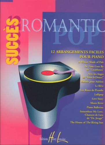 copertina Succs romantic pop Editions Henry Lemoine