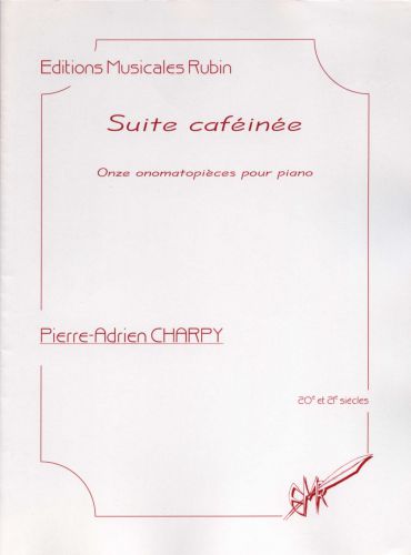 copertina Suite cafine pour piano Rubin