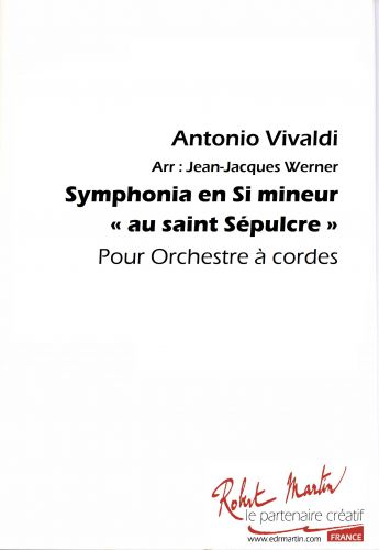 copertina SYMPHONIA EN SI MINEUR Editions Robert Martin