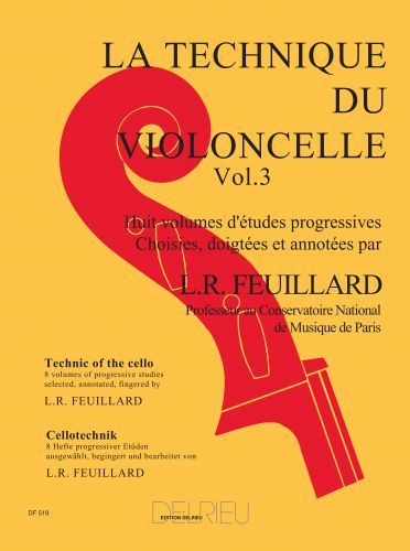 copertina Technique du violoncelle Vol.3 Delrieu
