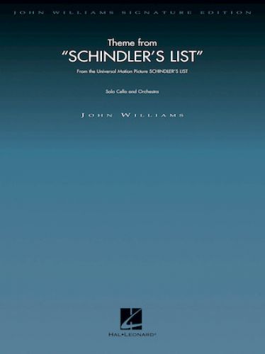 copertina Theme from Schindler's List (Cello and Orchestra) Hal Leonard