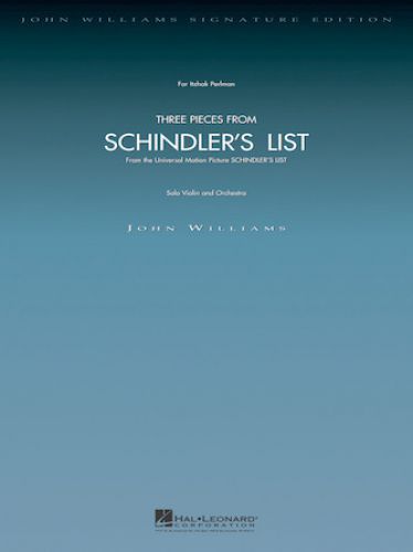 copertina Three Pieces from Schindler's List Hal Leonard