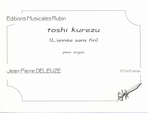 copertina toshi kurezu (Lanne sans fin) pour orgue Martin Musique
