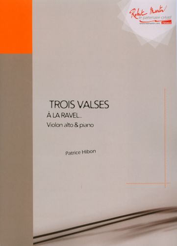 copertina Trois valses       violon alto & piano Robert Martin