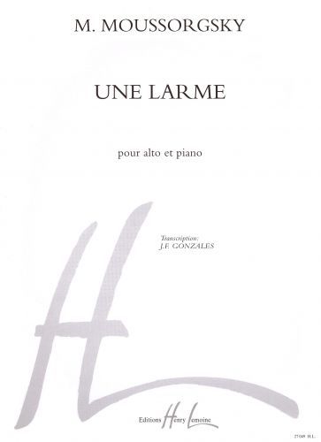 copertina Une larme Editions Henry Lemoine