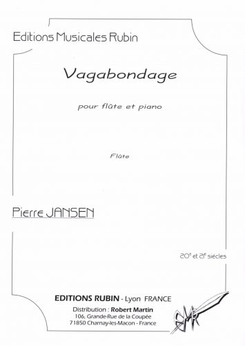 copertina Vagabondage pour flte (et flte en sol) et piano Martin Musique