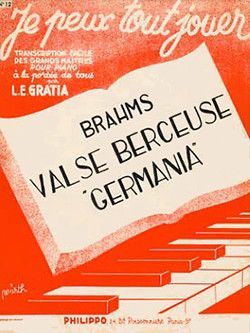 copertina Valse berceuse Op.39 n�15 de Germania (JPTJ12) Combre