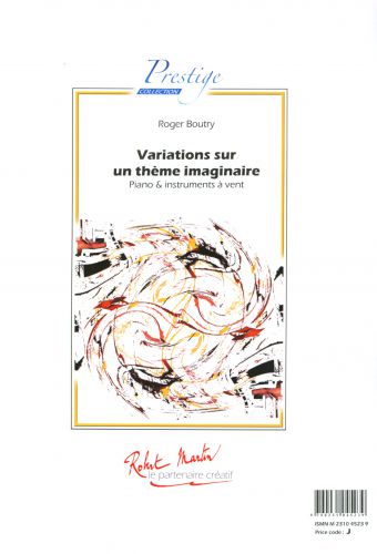 copertina Variations Sur Un Theme Imaginaire (Piano Solo) Martin Musique