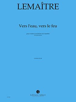 copertina Vers l'eau, vers le feu Jobert