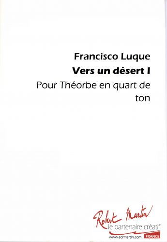 copertina VERS UN DESERT I pour Thorbe Editions Robert Martin