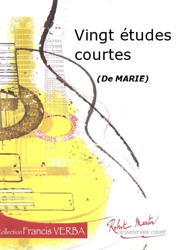 copertina Vingt tudes Courtes Editions Robert Martin