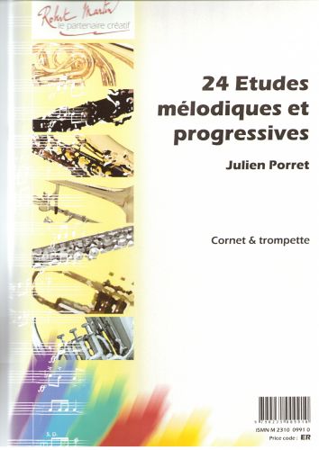 copertina Vingt-Quatre tudes Mlodiques et Progressives Robert Martin