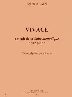 copertina Vivace extr. de Suite monodique - transcription pour harpe Combre