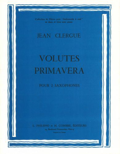 copertina Volutes - Primavera Combre