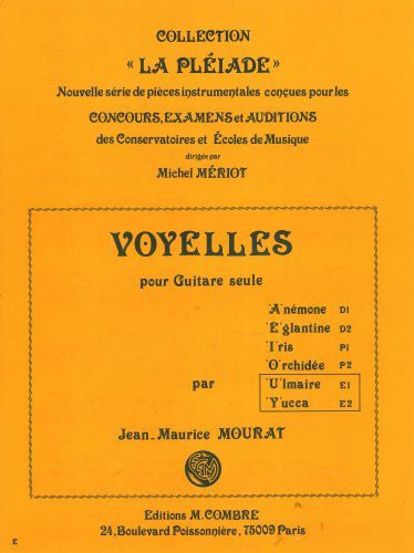 copertina Voyelles U et Y (Ulmaire - Yuca) Combre