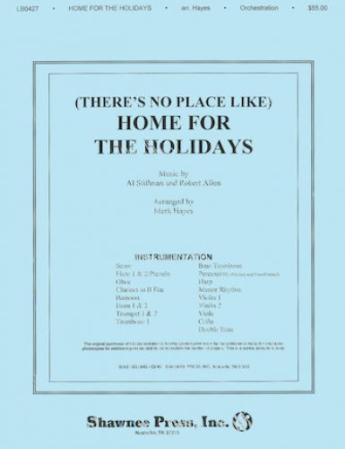 couverture (There's No Place Like) Home for the Holidays Shawnee Press