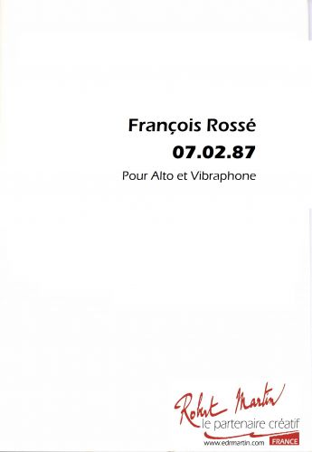 couverture 07.02.1987 Editions Robert Martin