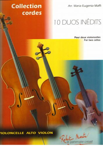 couverture 10 Duos Inedits Pour Deux Violoncelles Vol.1 Editions Robert Martin
