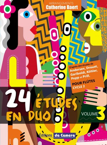 couverture 24 ETUDES EN DUOS Vol.3 Robert Martin