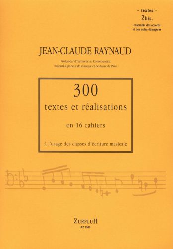 couverture 300 Textes et Realisations Cahier 2bis Editions Robert Martin