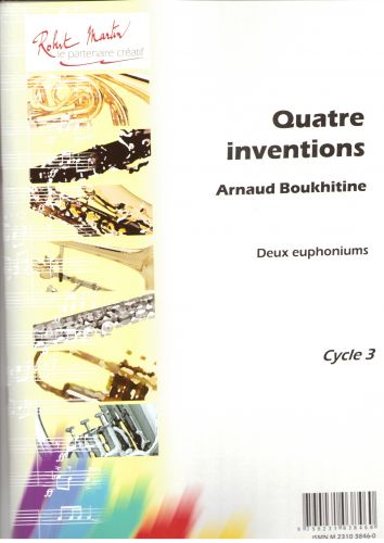 couverture 4 Inventions Pour 2 Euphoniums Robert Martin