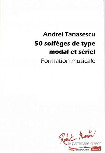 couverture 50 SOLFEGES DE TYPE MODAL ET SERIEL Editions Robert Martin